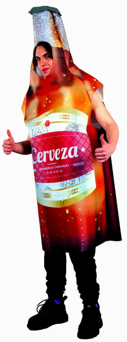 Disfraz de Botellín de Cerveza para Adulto Cerveza Fycar